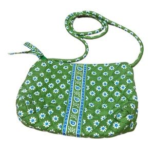 Vera Bradley Green Daisy Crossbody Bag